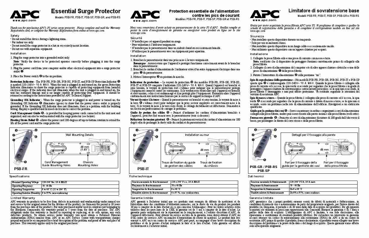 APC Surge Protector P5B-FR-page_pdf